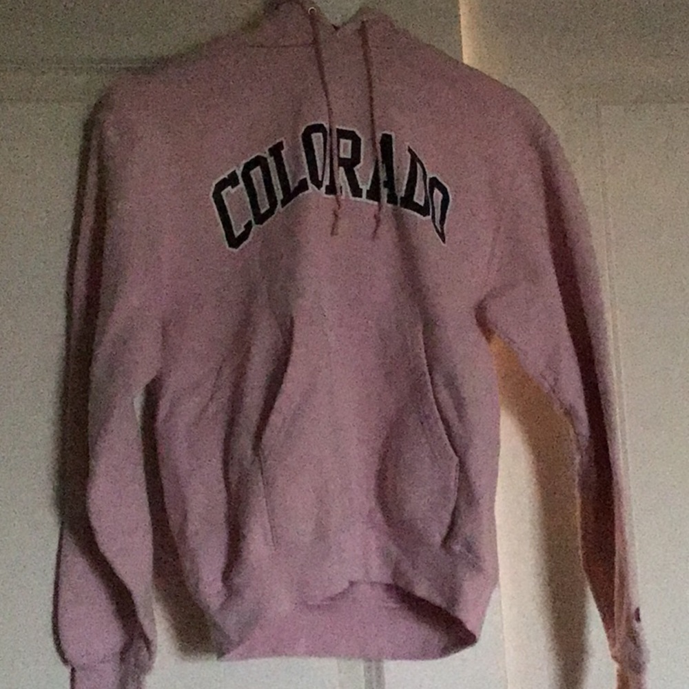Pink champion Colorado hoodie